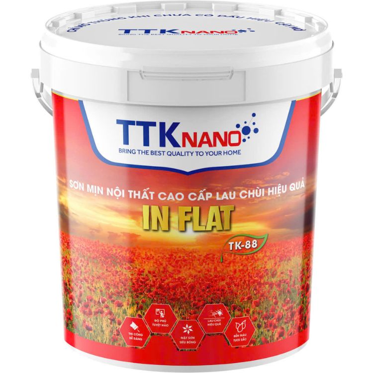 Sơn Mịn Nội Thất Lau Chùi Hiệu Quả IN FLAT