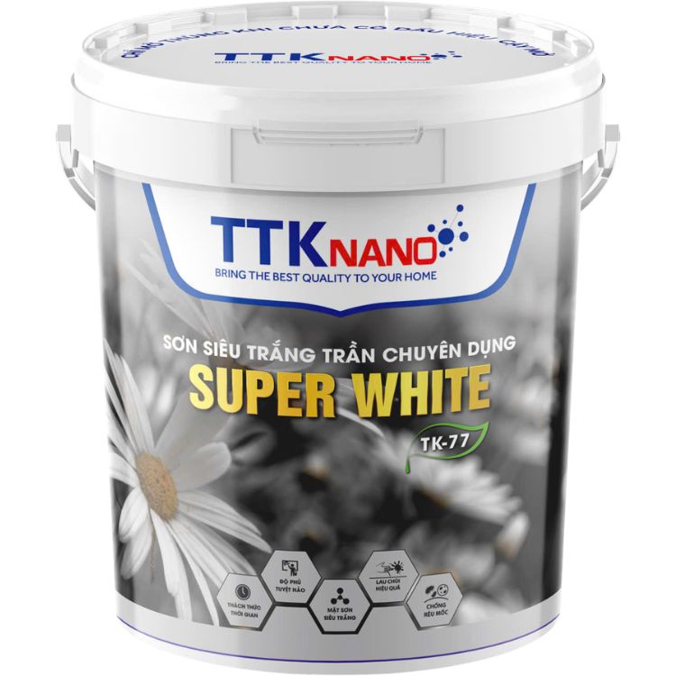 Sơn Siêu Trắng Trần Chuyên Dụng SUPER WHITE